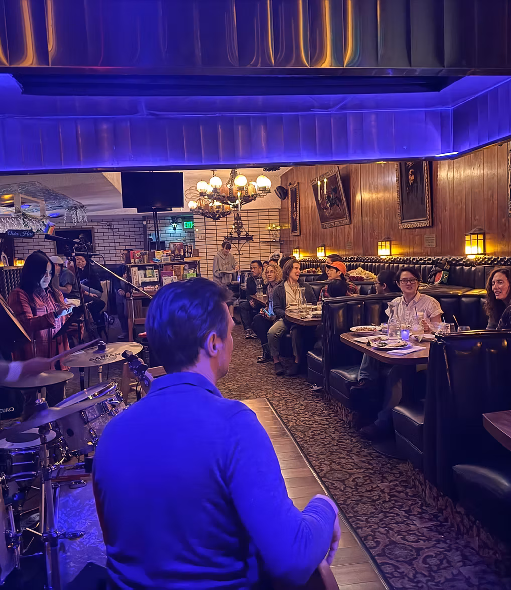 Live jazz in the lounge